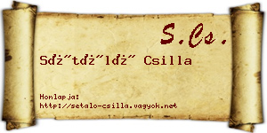 Sétáló Csilla névjegykártya